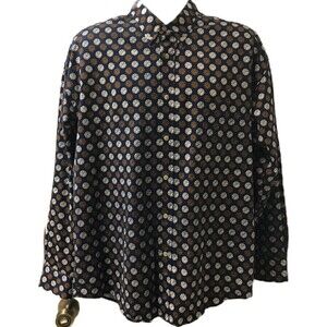 Vintage Natural Issue Men's Casual Button Down Shirt Size Large Long Sleeve